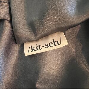NWOT KITSCH Satin Pillowcase in pewter